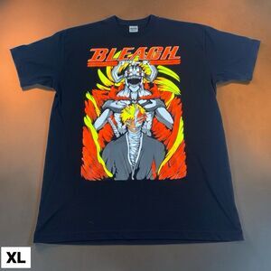 Vintage Y2K Bleach Anime T Shirt Ichigo Bankai Byakuya Black XL Graphic Tee